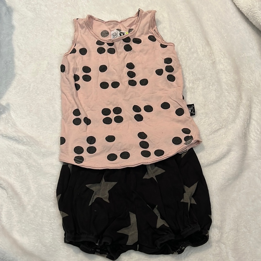 Nununu shirt and short set